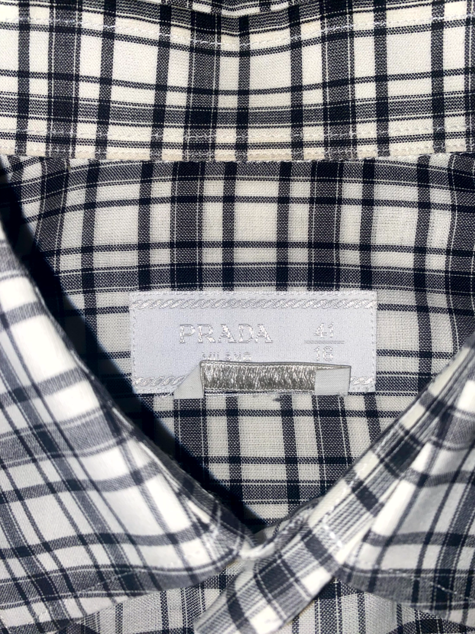 Prada Men's Check Shirt – Size 41/18 – Still Fabulous Online Shop