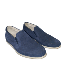 Tod's Suede Slip-On Loafers Navy Blue Size US 9